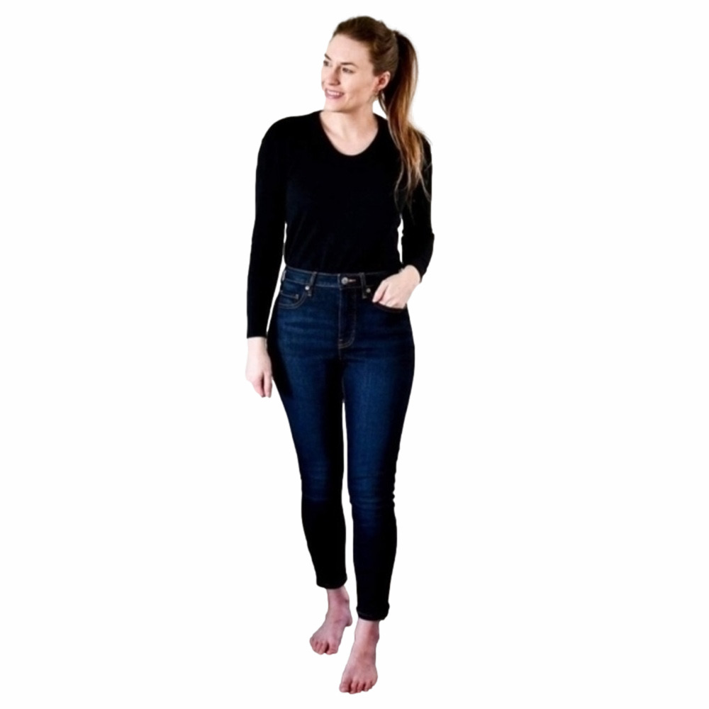 Everlane The Curvy High Rise Skinny Jeans Size 25 Inseam Approx 26”